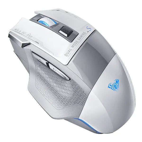 Souris Gaming Sans Fil AULA SC550–Double Mode 2. 4 GHz/Filaire, 7 Boutons Programmables, Batterie — Connecto.ma